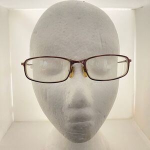 #5790 New Balance Gold and Metal Rectangular Mens Eyeglass Frames 53-17-135